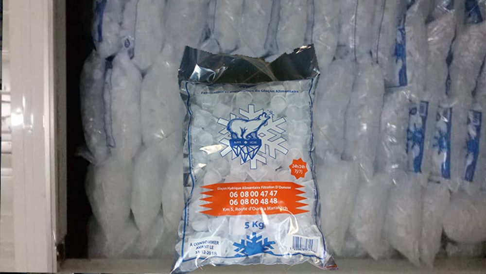 Glace carbonique alimentaire
