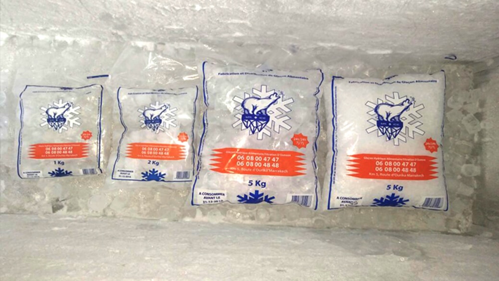 Glacons alimentaires Marrakech