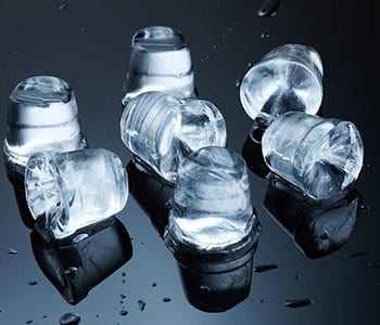 Glace circulaire alimentaire